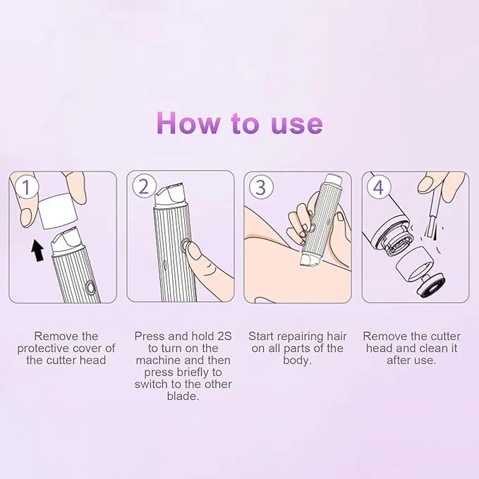 2 in 1 Dual Head Shaver Women