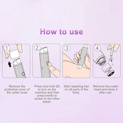 2 in 1 Dual Head Shaver Women